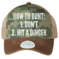 How To Bunt Hit A Dinger Funny Baseball Player Home Run Fun Gift Legacy Tie Dye Trucker Hat