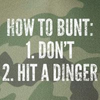 How To Bunt Hit A Dinger Funny Baseball Player Home Run Fun Gift Legacy Tie Dye Trucker Hat
