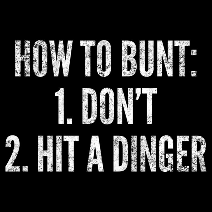 How To Bunt Hit A Dinger Funny Baseball Player Home Run Fun Gift Wool Snapback Cap