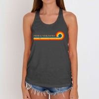 Hootie & The Blowfish Retro Stripes Musician Women's Knotted Racerback Tank