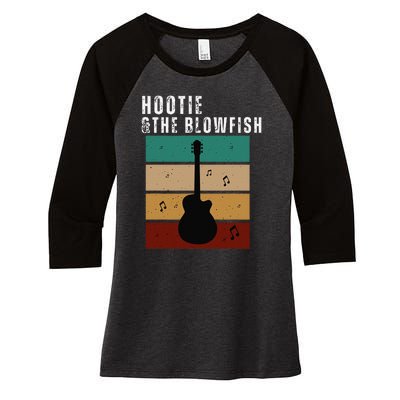 Hootie The Blowfish Summer Camp Retro Women's Tri-Blend 3/4-Sleeve Raglan Shirt