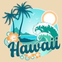 Hawaii Tropical Beach Palm Trees Bag