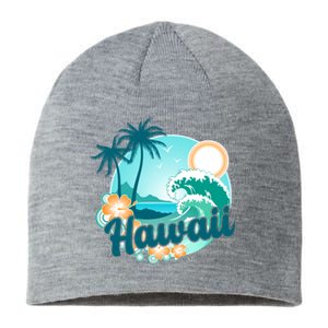 Hawaii Tropical Beach Palm Trees Sustainable Beanie