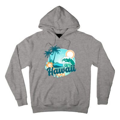 Hawaii Tropical Beach Palm Trees Tall Hoodie