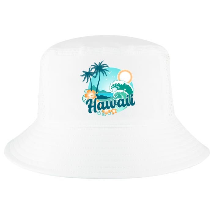 Hawaii Tropical Beach Palm Trees Cool Comfort Performance Bucket Hat