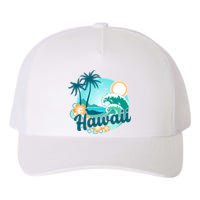 Hawaii Tropical Beach Palm Trees Yupoong Adult 5-Panel Trucker Hat