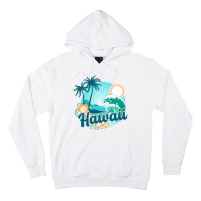 Hawaii Tropical Beach Palm Trees Hoodie