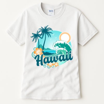 Hawaii Tropical Beach Palm Trees Tall T-Shirt