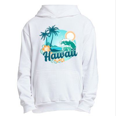 Hawaii Tropical Beach Palm Trees Urban Pullover Hoodie