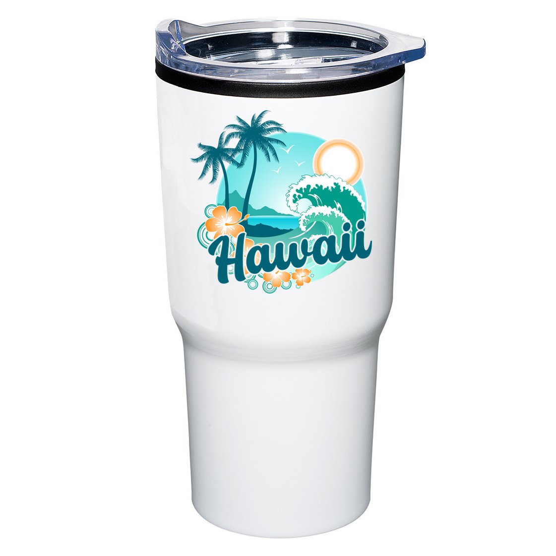 Hawaii Tropical Beach Palm Trees Tumbler