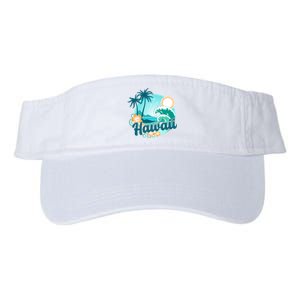 Hawaii Tropical Beach Palm Trees Valucap Bio-Washed Visor