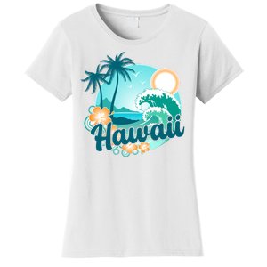 Hawaii Tropical Beach Palm Trees Women's T-Shirt