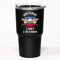 How To Bunt, Hit A Dinger Funny Baseball Gift For Player Sport Team Tumbler