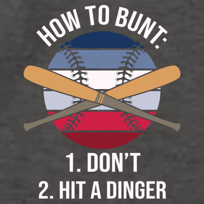 How To Bunt, Hit A Dinger Funny Baseball Gift For Player Sport Team Vector Backpack