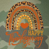Happy Thanksgiving Boho Rainbow Leopard Fall Autumn Legacy Tie Dye Trucker Hat