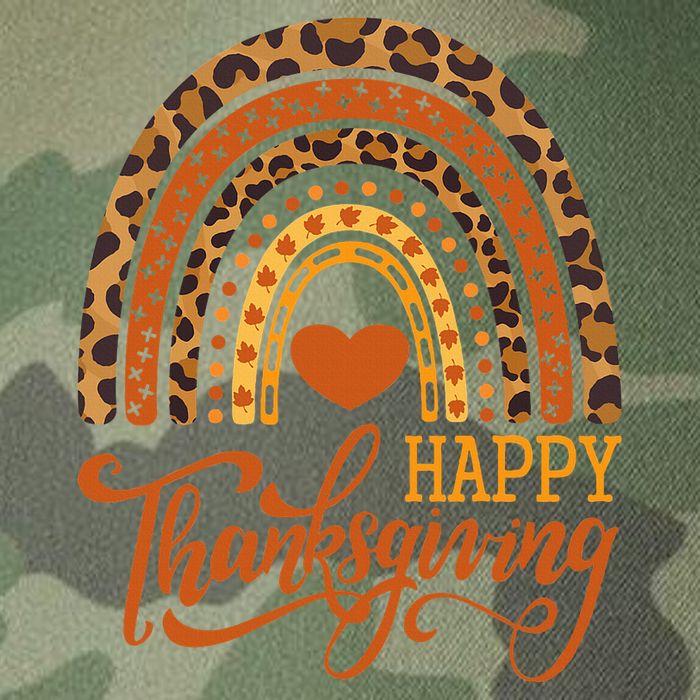 Happy Thanksgiving Boho Rainbow Leopard Fall Autumn Legacy Tie Dye Trucker Hat
