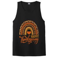 Happy Thanksgiving Boho Rainbow Leopard Fall Autumn PosiCharge Competitor Tank