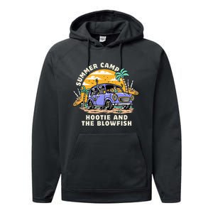 Hootie & The Blowfish Summer Camp 2024 Camping With Trucks Performance Fleece Hoodie