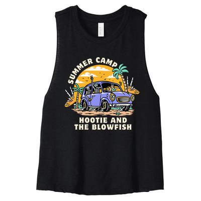 Hootie & The Blowfish Summer Camp 2024 Camping With Trucks Women's Racerback Cropped Tank