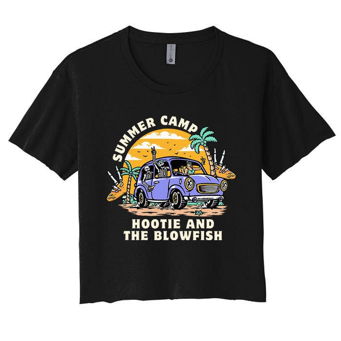 Hootie & The Blowfish Summer Camp 2024 Camping With Trucks Women's Crop Top Tee