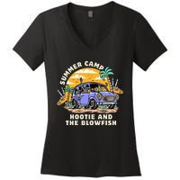 Hootie & The Blowfish Summer Camp 2024 Camping With Trucks Women's V-Neck T-Shirt