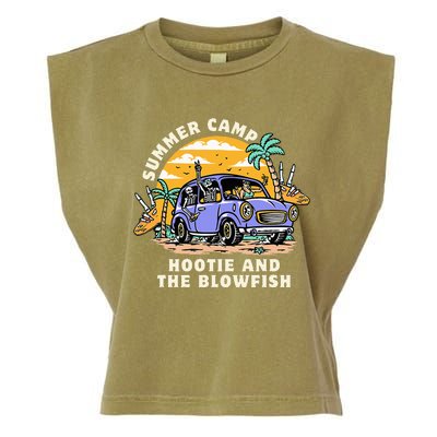 Hootie & The Blowfish Summer Camp 2024 Camping With Trucks Garment-Dyed Women's Muscle Tee