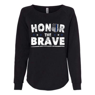 Honor The Brave For Cops Police Officer And Police Gift Womens California Wash Sweatshirt