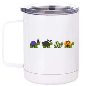 Halloween Turtle Costume Witch Vampire Mummy Pumpkin Jack Gift 12 oz Stainless Steel Tumbler Cup