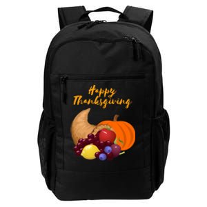 Happy Thanksgiving Cornucopia Design Daily Commute Backpack