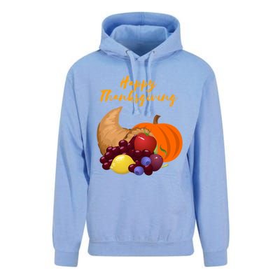 Happy Thanksgiving Cornucopia Design Unisex Surf Hoodie