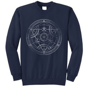 Human Transmutation Circle Chalk Tall Sweatshirt