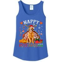 Halloween Thanksgiving Christmas Golden Retriever Xmas Gift Ladies Essential Tank