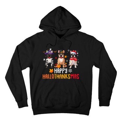 Halloween Thanksgiving Christmas Funny French Bulldog Dogs Hoodie