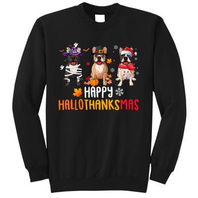 Halloween Thanksgiving Christmas Funny French Bulldog Dogs Sweatshirt