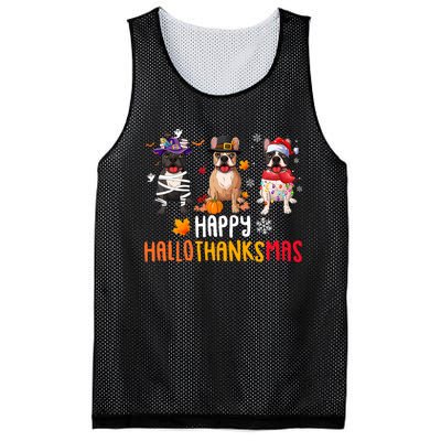 Halloween Thanksgiving Christmas Funny French Bulldog Dogs Mesh Reversible Basketball Jersey Tank