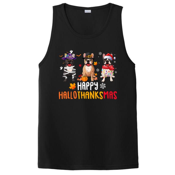 Halloween Thanksgiving Christmas Funny French Bulldog Dogs PosiCharge Competitor Tank