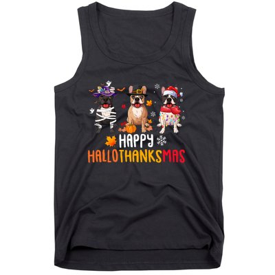 Halloween Thanksgiving Christmas Funny French Bulldog Dogs Tank Top