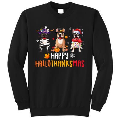 Halloween Thanksgiving Christmas Funny French Bulldog Dogs Sweatshirt