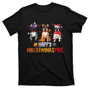 Halloween Thanksgiving Christmas Funny French Bulldog Dogs T-Shirt