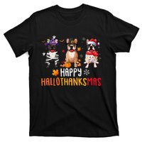 Halloween Thanksgiving Christmas Funny French Bulldog Dogs T-Shirt