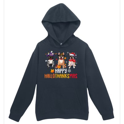 Halloween Thanksgiving Christmas Funny French Bulldog Dogs Urban Pullover Hoodie