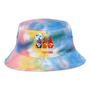 Halloween Thanksgiving Christmas Happy Hallothanksmas Gnomes Tie Dye Newport Bucket Hat