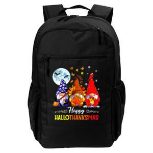 Halloween Thanksgiving Christmas Happy Hallothanksmas Gnomes Daily Commute Backpack