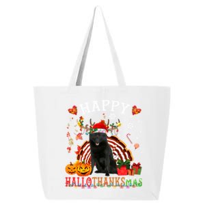 Halloween Thanksgiving Christmas Schipperke Hallothanksmas Gift 25L Jumbo Tote