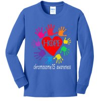 Hope The Chromosome 15 Support And Awareness Design Gift Kids Long Sleeve Shirt