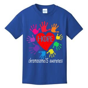 Hope The Chromosome 15 Support And Awareness Design Gift Kids T-Shirt