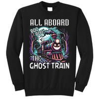 Halloween Train Choo Cho Locomotive All Aboard Railroad Sweatshirt