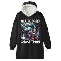 Halloween Train Choo Cho Locomotive All Aboard Railroad Hooded Wearable Blanket