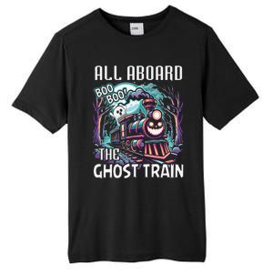 Halloween Train Choo Cho Locomotive All Aboard Railroad Tall Fusion ChromaSoft Performance T-Shirt