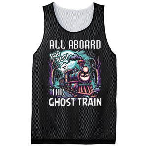 Halloween Train Choo Cho Locomotive All Aboard Railroad Mesh Reversible Basketball Jersey Tank